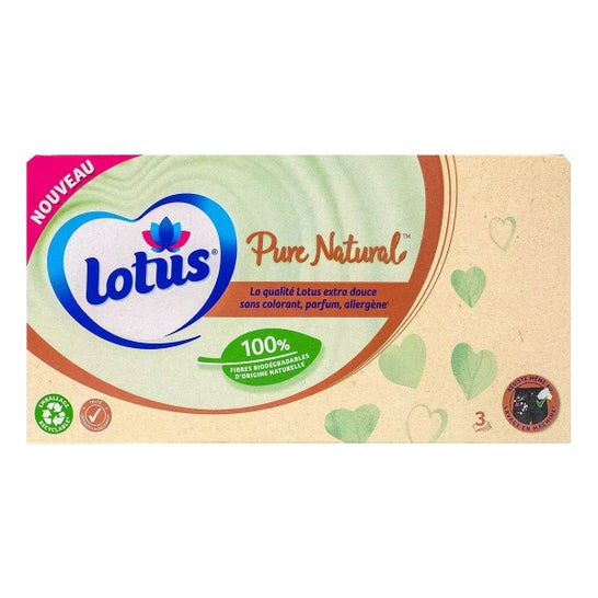 Lotus Mouchoir Blanc Pure Natural 80uts