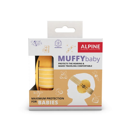 Alpine Casco Auditivo Infantil Amarillo Muffy Smile 1ud