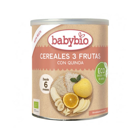BabyBio Céréales 3 Fruits avec Quinoa 220g