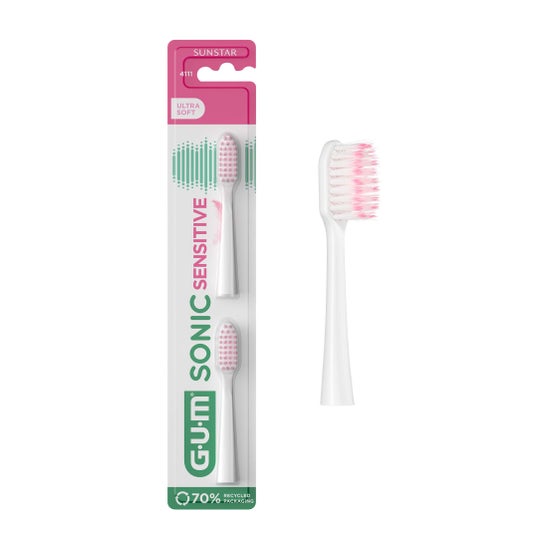 GUM Brosse à dents Sonic Sensitive Recharge 4111 2 Unités