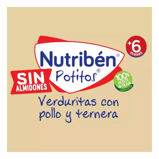 Nutribén Petits Pots Poulet Bœuf Légumes +6m 250g Nutribén Petits Pots Poulet Bœuf Légumes +6m 250g