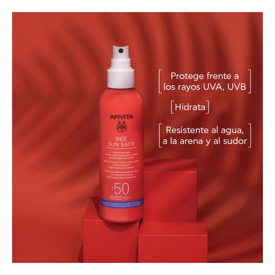 Apivita Bee Sun Safe Spray Hydra Melting Ultra Léger Visage & Corps SPF50 200 ml