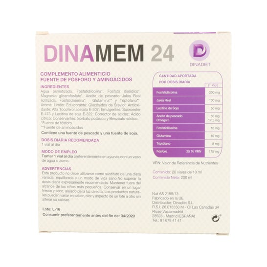 Dinadiet Dinamem 24 10 Ml X 20 Viales