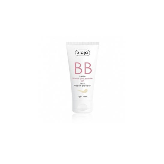 Ziaja BB Cream Peau Normale, Sèche & Sensible SPF15 Teinte Claire 50 ml
