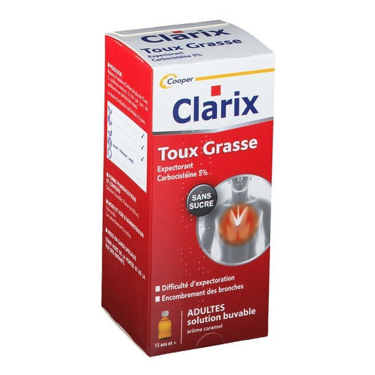 Clarix Toux Grasse Sans Sucre Adultes 250ml
