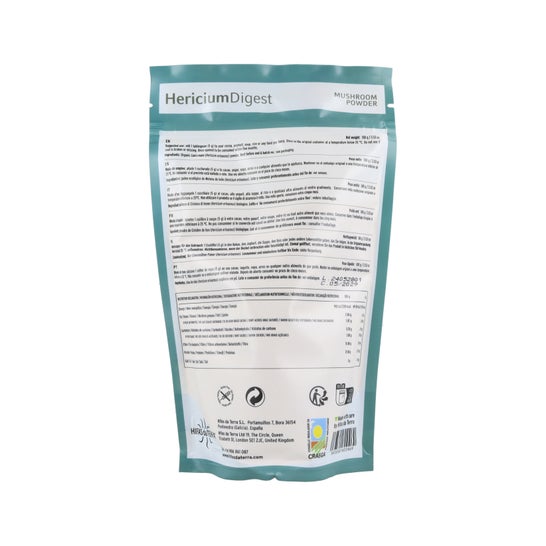 Hifas da Terra Hericium Digest Superfood en Polvo Bio 100g