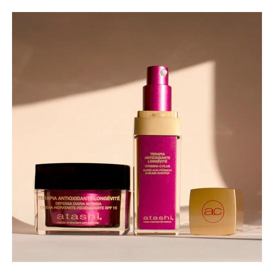 Atashi Cellular Antioxidant Anti-Age 50ml + Crème Hydratante SPF15 50ml Atashi Cellular Antioxidant Anti-Age 50ml + Crème Hydratante SPF15 50ml
