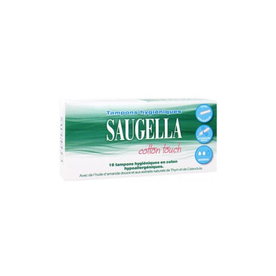 Saugella Tampons Hygiéniques Cotton Touch Mini Boîte de 16 tampons