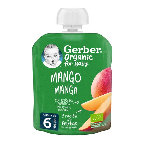 Gerber Organic Mango Pouch 90g