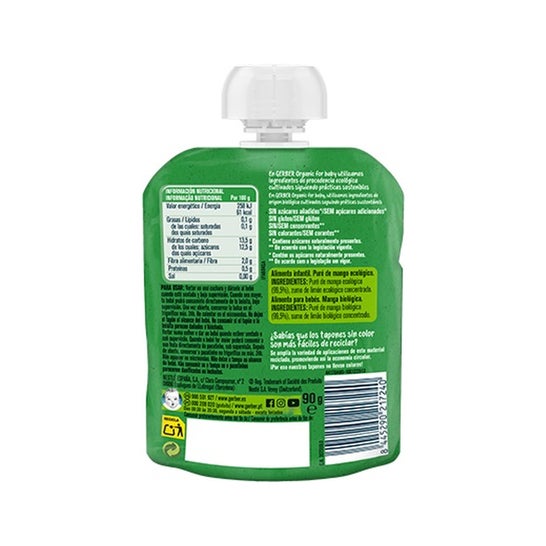Gerber Organic Mango Pouch 90g