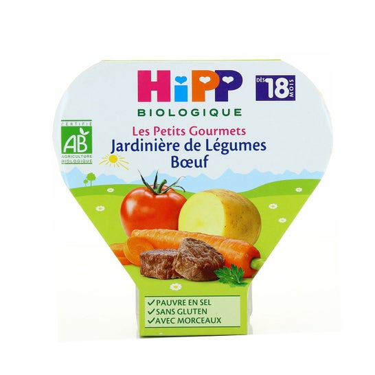 Hipp Bio Jardinière Légumes Bœuf 260g