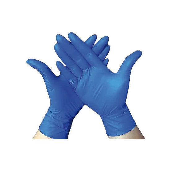 100 gants Nitrile L sans poudre sans latex hypoallergénique