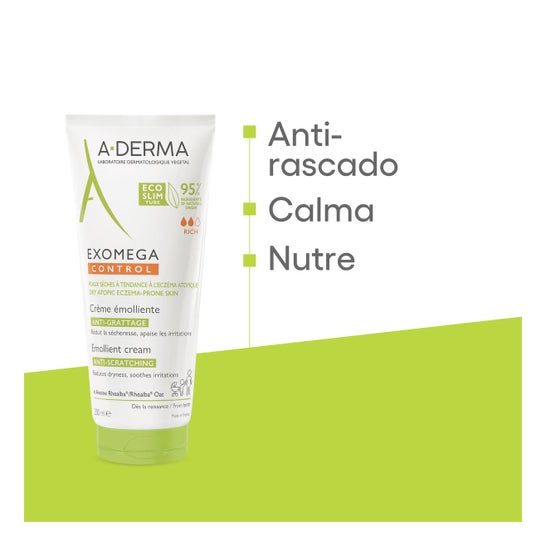 A-Derma Exomega Control Crème Émollient Anti-Grattage 200ml