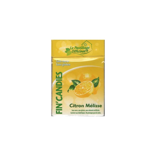 Estipharm Fin'Candies Citron Mélisse Sans Sucre 20uts