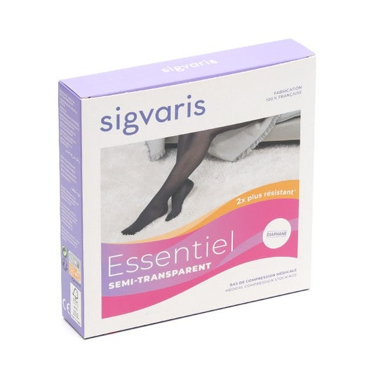 Sigvaris 2 Essential Collant Semi Transparent Normal Noir M 1ut
