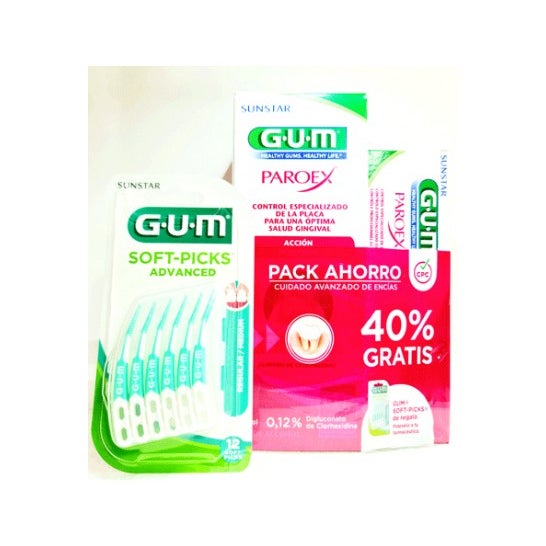 Gum Pack Dentifrice Chlorhexidine + Bain Bouche Paroex