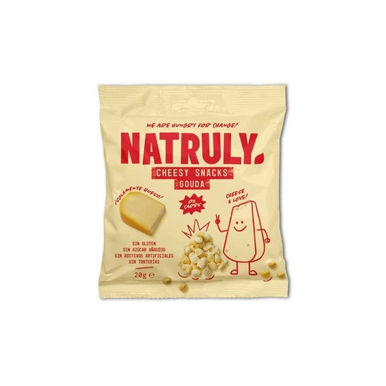 Natruly Cheesy Snack Crunchy Gouda Cheese Bio 20g