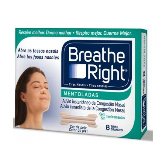 Breathe Right Plâtres Nasaux Balsamiques L 8uts
