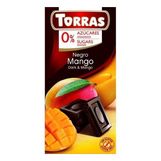 Torras Chocolat Noir à la Mangue 75g