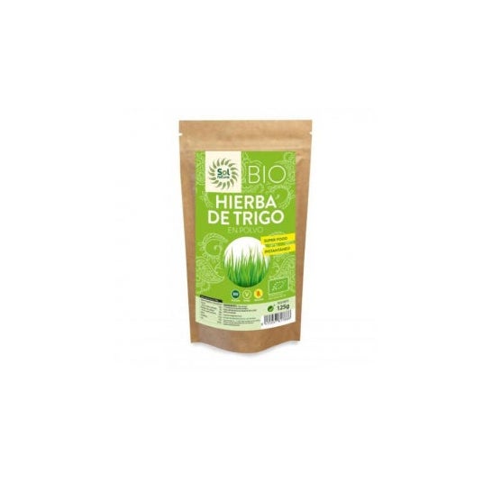 Solnatural Wheat Grass Powder Bio S/G Veg 125g
