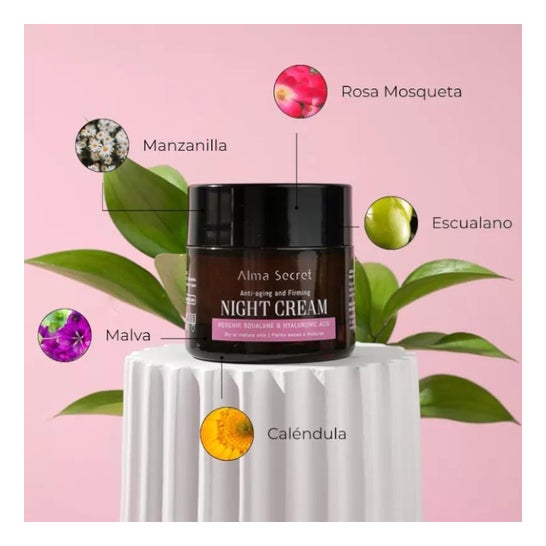 Alma Secret Multi-reparadora Noche Con Rosa Mosqueta, Escualano Alma Secret Multi-reparadora Noche Con Rosa Mosqueta, Escualano