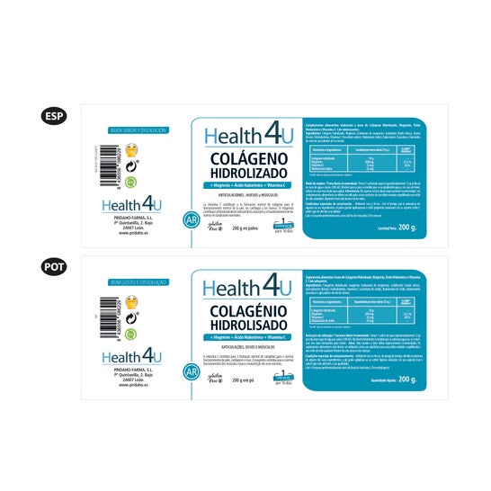 Health 4U Collagène Hydrolysé en Poudre 200g