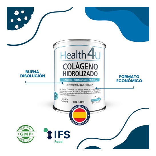 Health 4U Collagène Hydrolysé en Poudre 200g