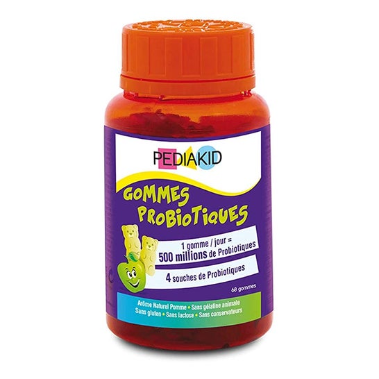 Pediakid Gommes Probiotiques Oursons Goût Pomme ×60
