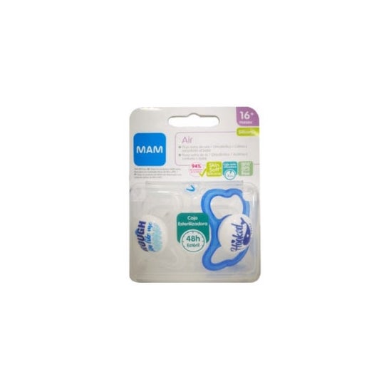 Sucette en silicone MAM Air 16+ A Double Pack