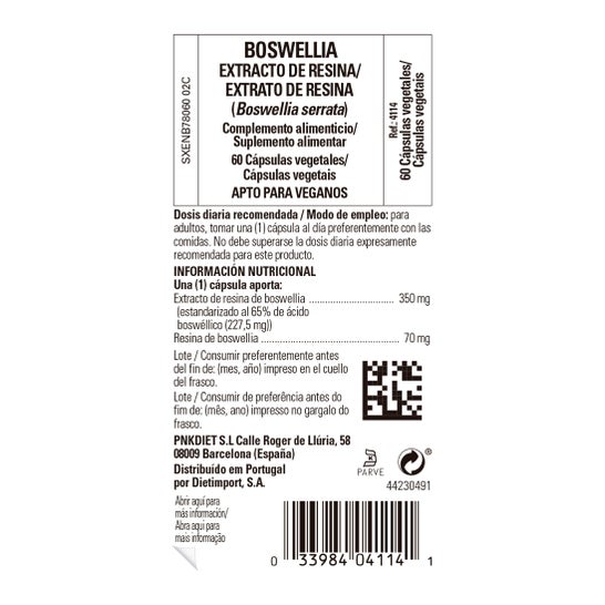 Solgar Boswellia Resin Extract 60caps. Légumes
