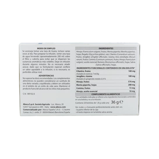 Aboca Coligas Fast Tisane 20 Sachets