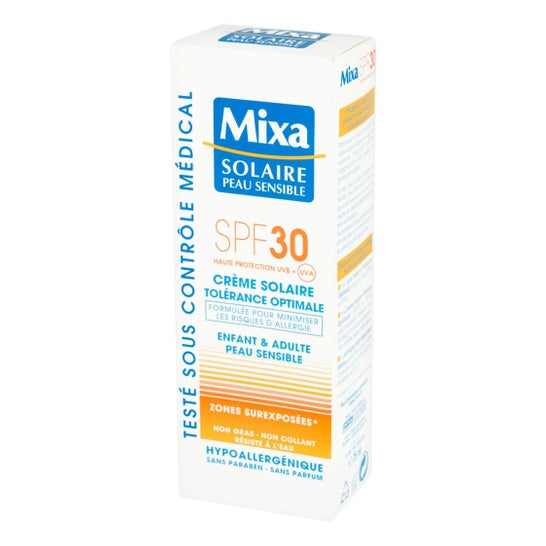 Mixa Crème Solaire Peau Sensible SPF30 75ml