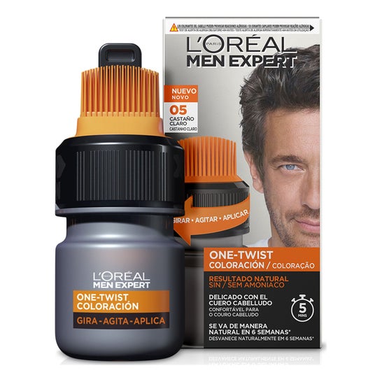 L'Oréal Men Expert One Twist Hair Color 5 Castaño 1ut