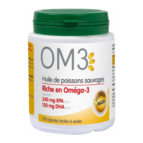 Isodisnatura OM3 Huile de Poisson Riche en Oméga 3 120 capsules