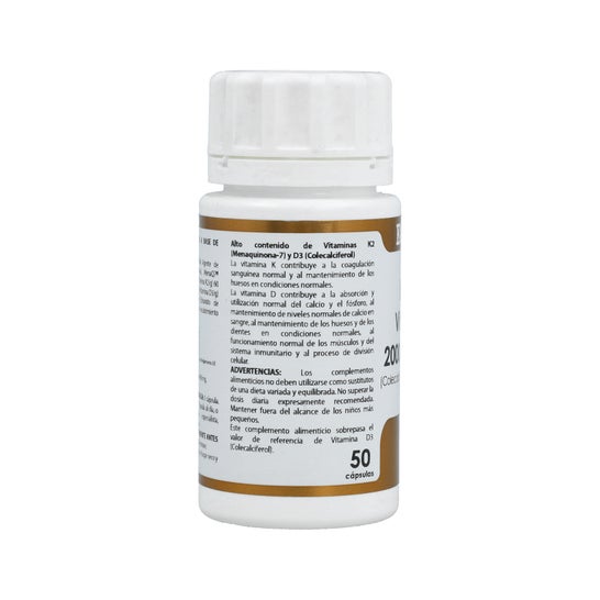 Holovit Vitamine D3 2 000 UI + K2 60åµg 50 gélules
