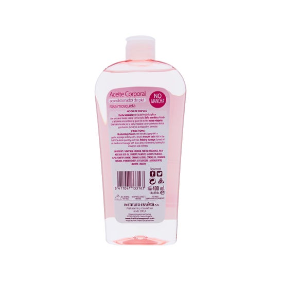 Institut Espagnol de l'huile de Rose Musquée 400ml d'huile corporelle