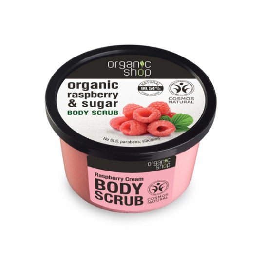Organic Shop Exfoliating Body Scrub Raspberry Cream 250ml