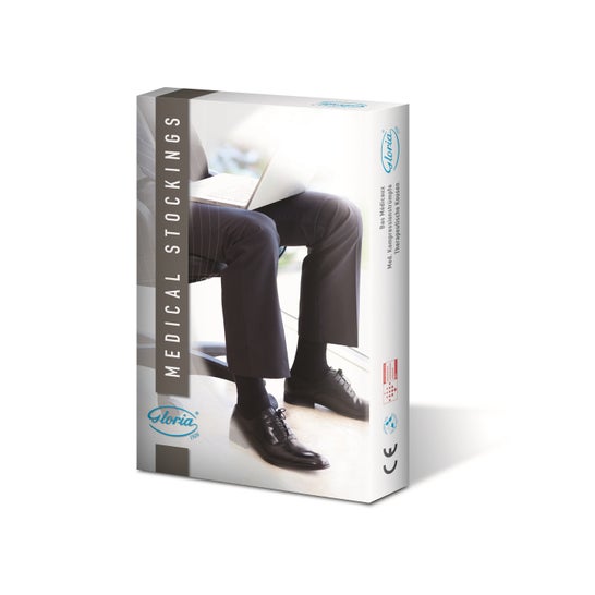 Gloria Med 199 Gentleman Mi-Bas Taille S Courte Bleu 1ut