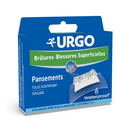 Urgo Brlures - Blessures Superficielles Boite De 6 Pansements Waterproof 5 X 7 Cm