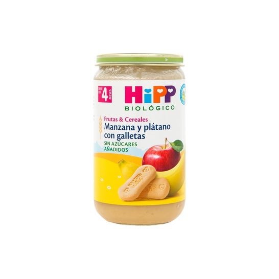 Hipp Potito Pomme & Banane avec Biscuits +4M Bio 190g