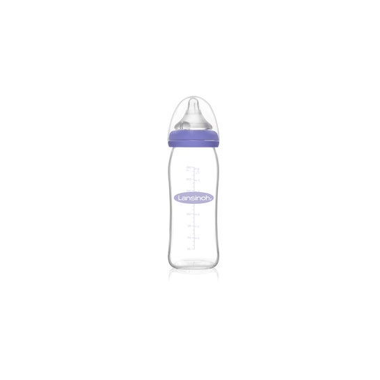 Lansinoh Biberón De Cristal Con Tetina Naturalwave 240 mL