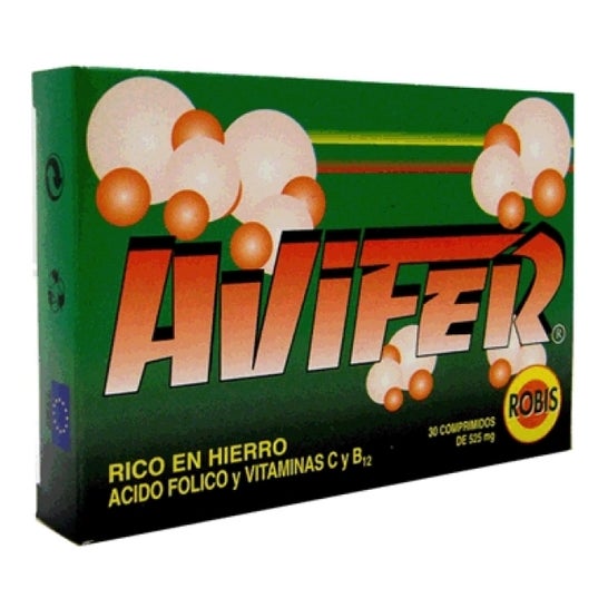 Avifer Rich In Iron 30comp 525mg