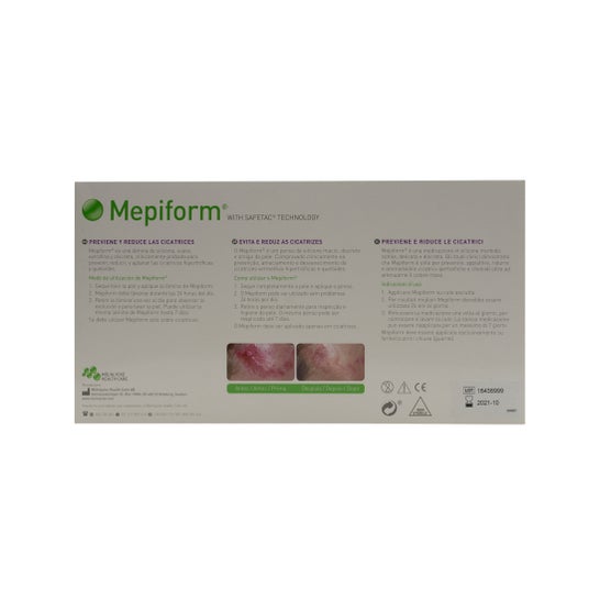 Mepiform Réducteur de Cicatrices 10 x 18 cm 5 unités