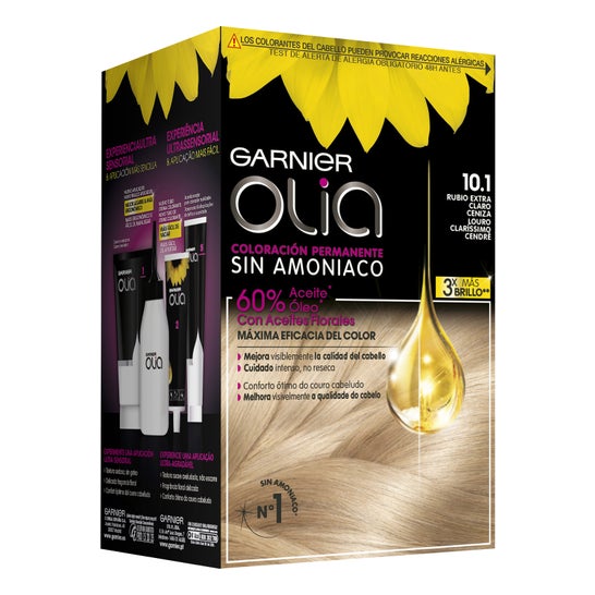 Garnier Olia Permanent Hair Color N°1.01 Extra Light Ash Blonde 4 pièces