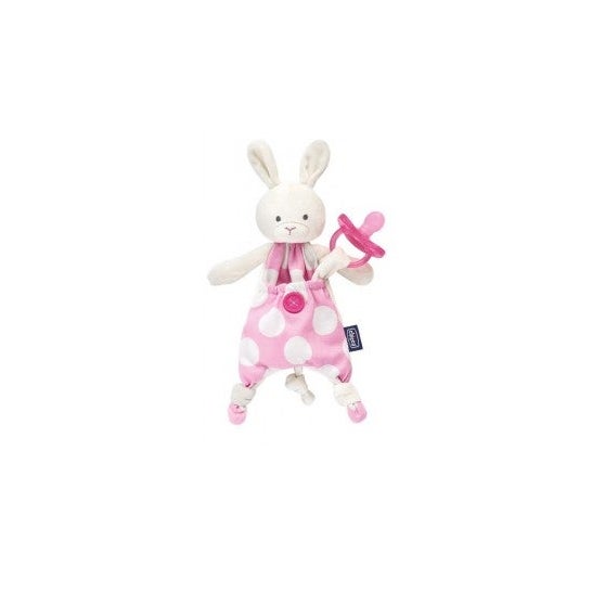 Chicco Garde Sucette Pocket Lapin Rose