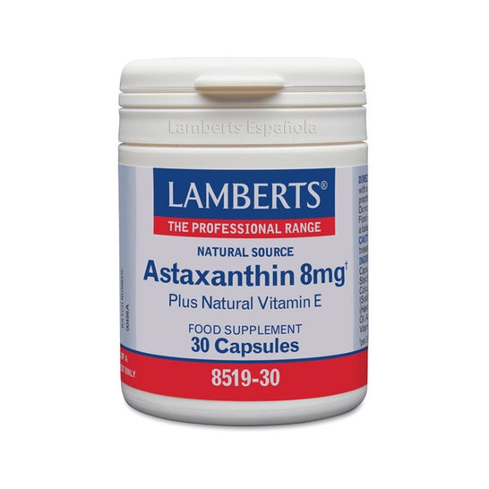 Lamberts Astaxantina 8mg con Vitamina E 30caps