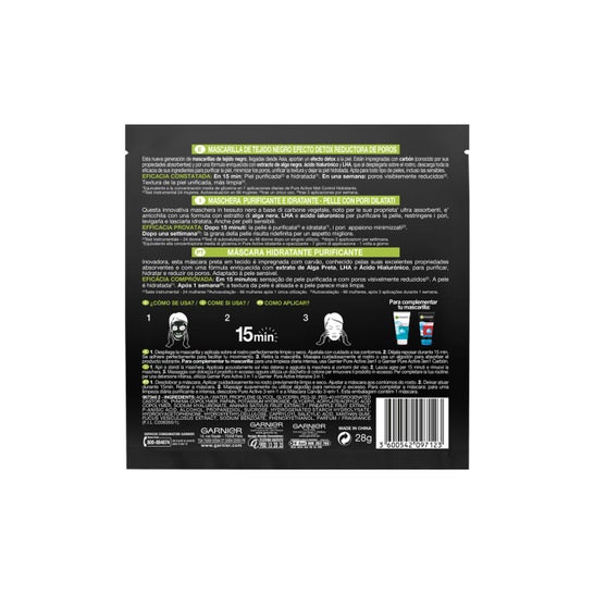 Garnier Pure Charcoal Facial Mask Noir 1pc