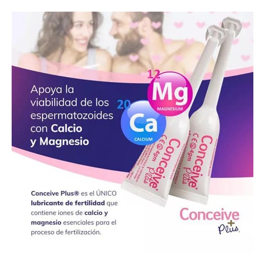 Sasmar Pregnancy Line Conceive Plus Lubrifiant vaginal 8 pièces