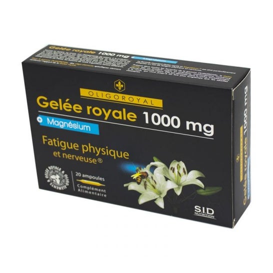 SID Nutrition Oligoroyal Geléé Royale 1000mg +Magnésium 20 ampoules