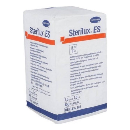 Sterilux Sterile Gauze Sterilux 7,5x7,5 100uts